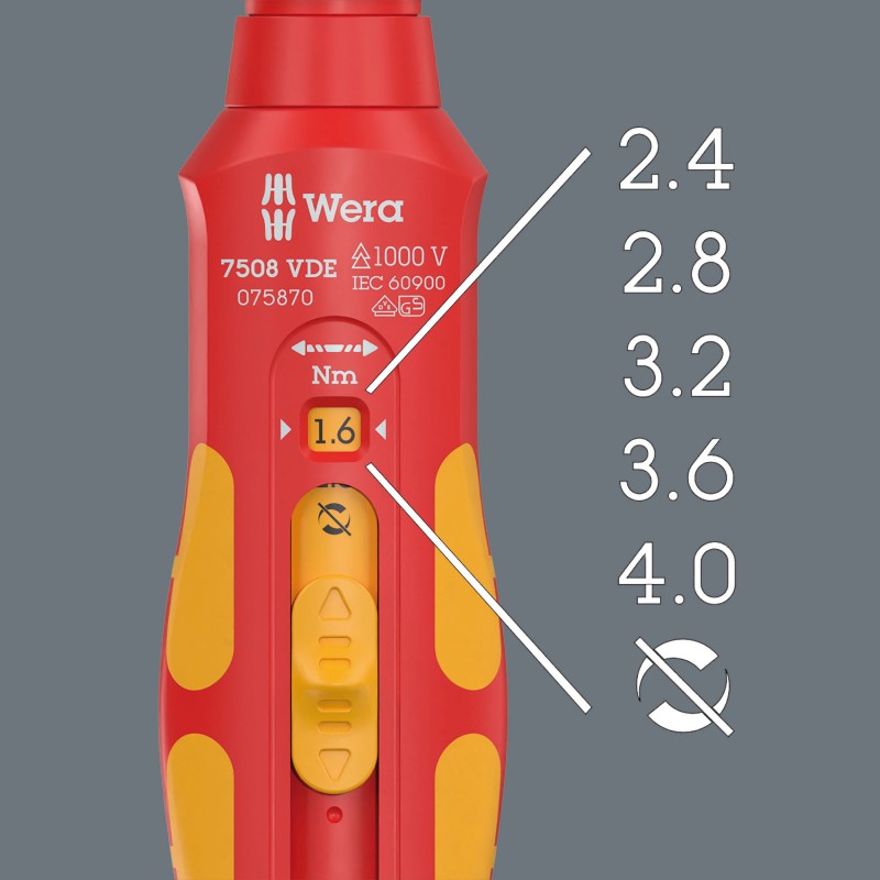 WERA VDE Kraftform Safe-Torque Speed set Basic 1, 2,4-4,0 Nm 05006634001 4013288238368