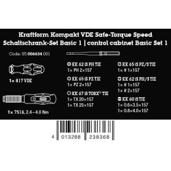 WERA VDE Kraftform Safe-Torque Speed set Basic 1, 2,4-4,0 Nm 05006634001 4013288238368