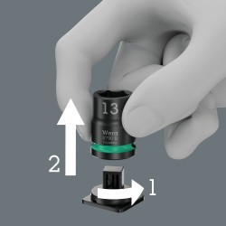 WERA 2090/16 Impaktor Slagschroevendraaier Set 1, 3/8"-aandrijving 05072018001 4013288238467