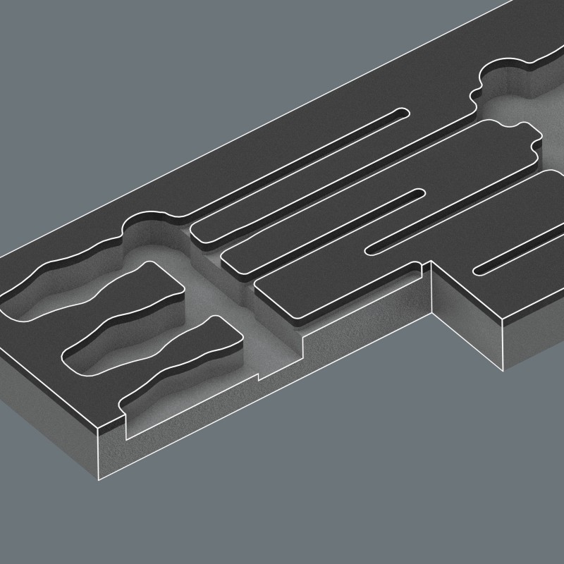 WERA 9718 Inlay met Kraftform Serie 300 schroevendraaiers Set 2 05150128001 4013288238498