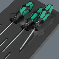 WERA 9718 Inlay met Kraftform Serie 300 schroevendraaiers Set 2 05150128001 4013288238498
