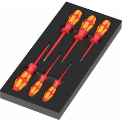 WERA 97111 Inlay met Kraftform Serie 100 VDE schroevendraaiers Set 2 05150134001 4013288238481