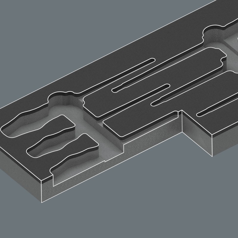 WERA 97113 Inlay met Kraftform Serie 900 schroefbeitels Set 2 05150171001 4013288238528