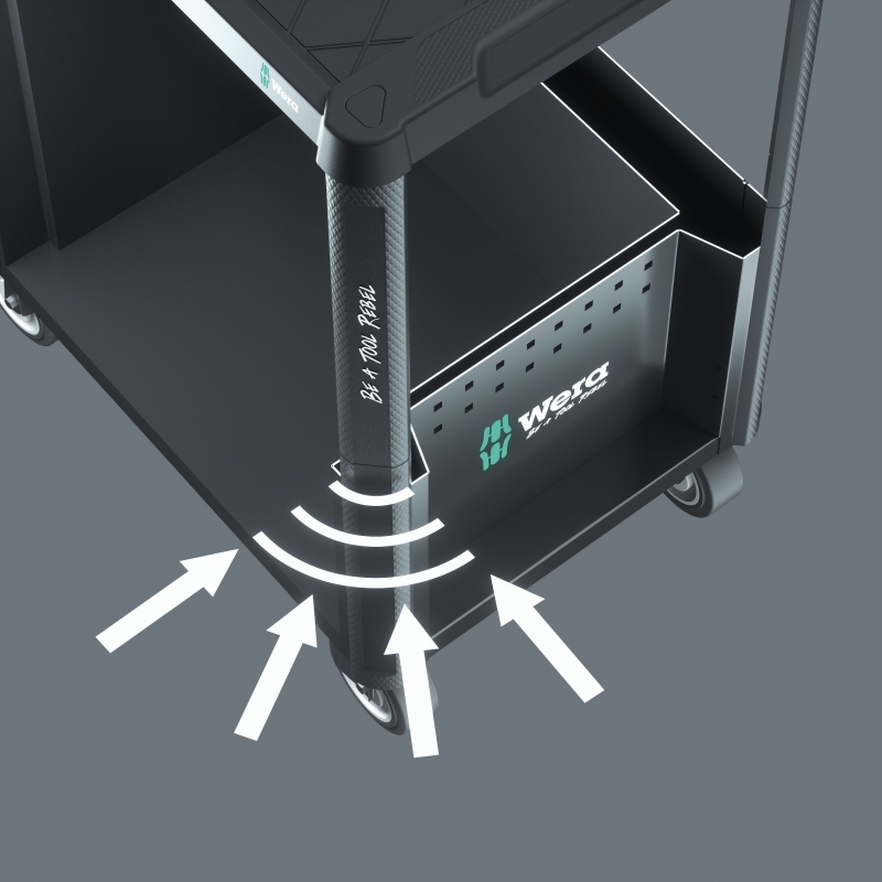 WERA 9800 Toolrebel Gereedschapswagen zonder gereedschap 05305851001 4013288234704