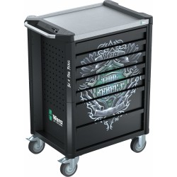 WERA 9805 Toolrebel Gereedschapswagen Stainless zonder gereedschap 05501880001 4013288238443