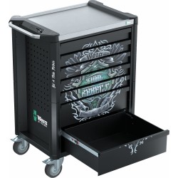 WERA 9805 Toolrebel Gereedschapswagen Stainless zonder gereedschap 05501880001 4013288238443