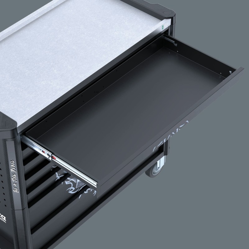 WERA 9801 Toolrebel Gereedschapswagen Stainless XXL zonder gereedschap 05501881001 4013288238450