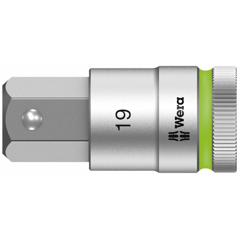 WERA 8740 C HF Inbus Bitdop 7.0 x 60.0 mm - 1/2"-aandrijving met vasthoudfunctie 05003823001 4013288183248