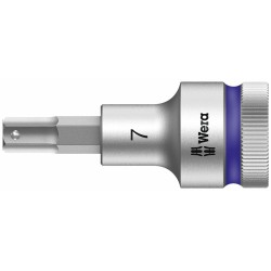 WERA 8740 C HF Inbus Bitdop 7.0 x 60.0 mm - 1/2"-aandrijving met vasthoudfunctie 05003823001 4013288183248
