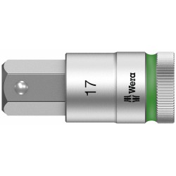 WERA 8740 C HF Inbus Bitdop 10.0 x 60.0 mm - 1/2"-aandrijving met vasthoudfunctie 05003825001 4013288183262