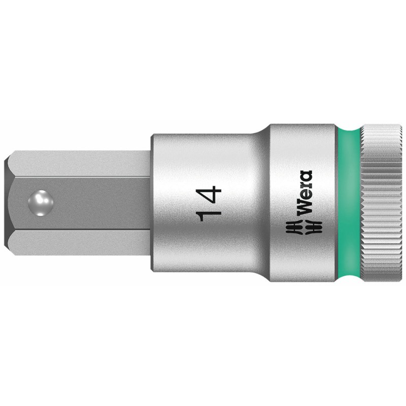 WERA 8740 C HF Inbus Bitdop 10.0 x 60.0 mm - 1/2"-aandrijving met vasthoudfunctie 05003825001 4013288183262