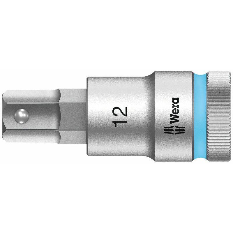 WERA 8740 C HF Inbus Bitdop 10.0 x 60.0 mm - 1/2"-aandrijving met vasthoudfunctie 05003825001 4013288183262