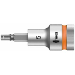WERA 8740 C HF Inbus Bitdop 10.0 x 60.0 mm - 1/2"-aandrijving met vasthoudfunctie 05003825001 4013288183262