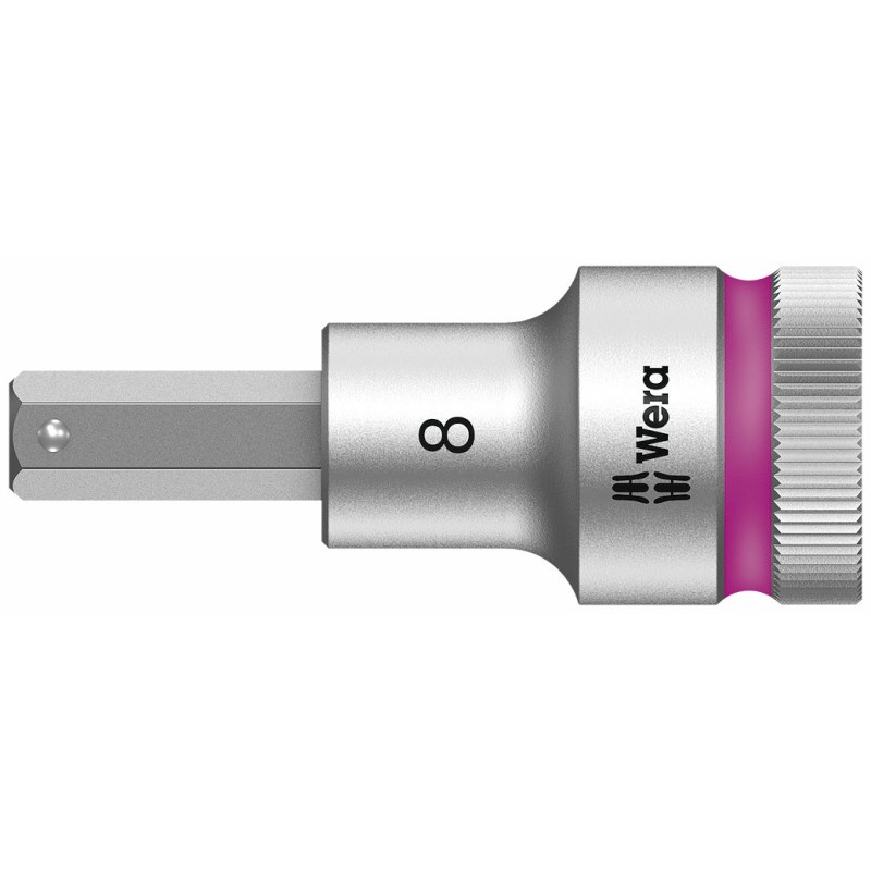 WERA 8740 C HF Inbus Bitdop 19.0 x 60.0 mm - 1/2"-aandrijving met vasthoudfunctie 05003829001 4013288183309