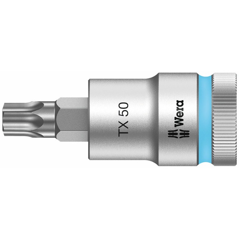 WERA 8767 B HF TORX® Bitdop TX 25 x 60 mm - 1/2"-aandrijving met vasthoudfunctie 05003831001 4013288183323