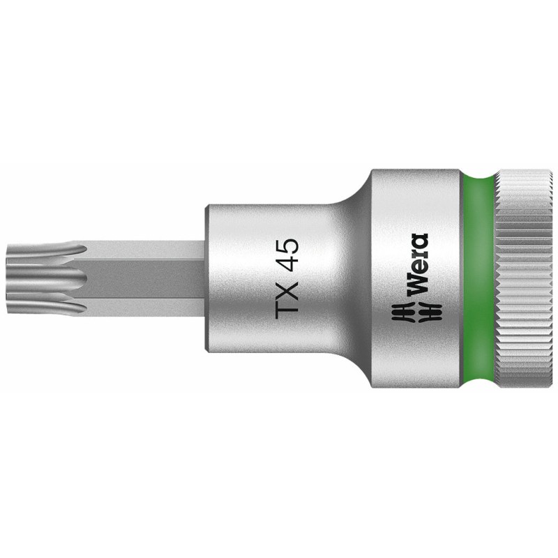 WERA 8767 B HF TORX® Bitdop TX 25 x 60 mm - 1/2"-aandrijving met vasthoudfunctie 05003831001 4013288183323