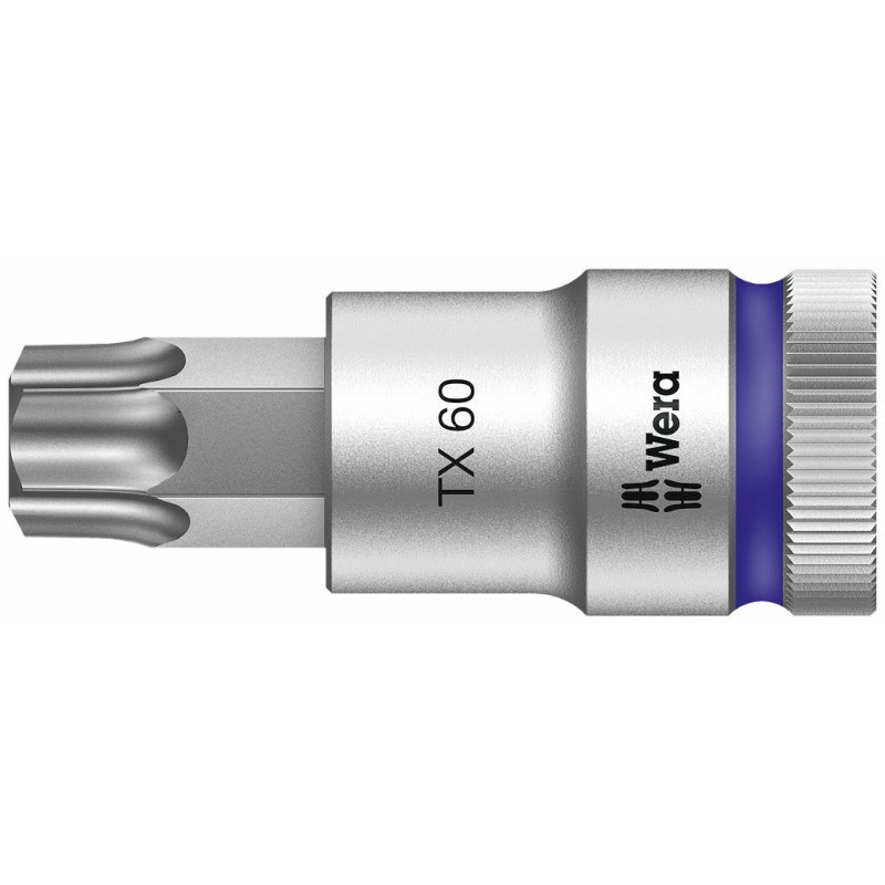 WERA 8767 B HF TORX® Bitdop TX 30 x 60 mm - 1/2"-aandrijving met vasthoudfunctie 05003833001 4013288183347