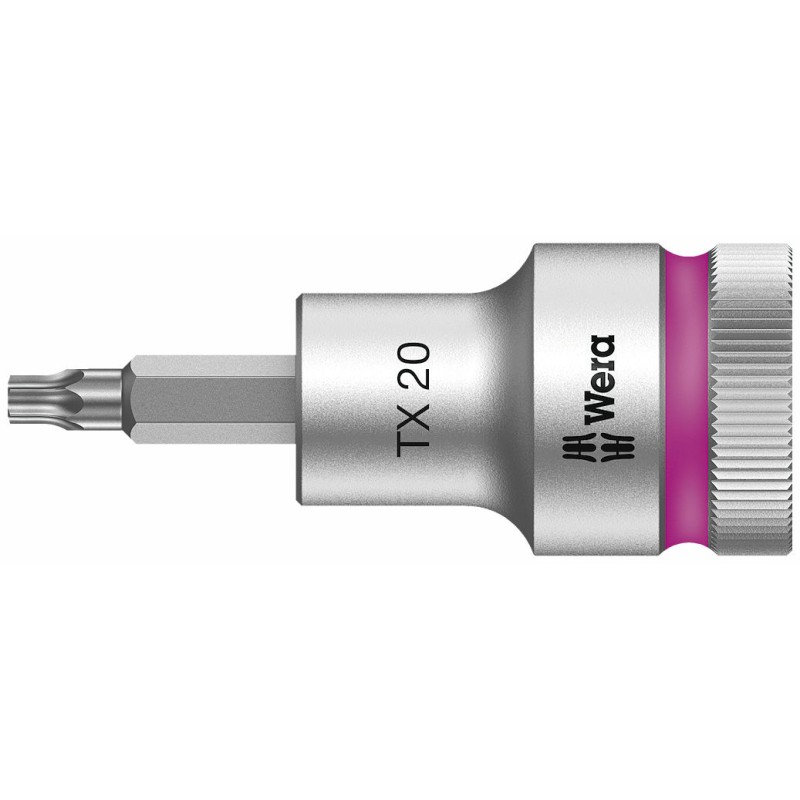WERA 8767 B HF TORX® Bitdop TX 30 x 60 mm - 1/2"-aandrijving met vasthoudfunctie 05003833001 4013288183347