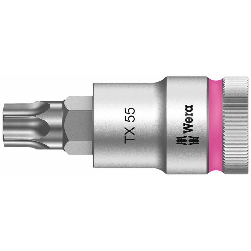 WERA 8767 B HF TORX® Bitdop TX 25 x 60 mm - 1/2"-aandrijving met vasthoudfunctie 05003831001 4013288183323