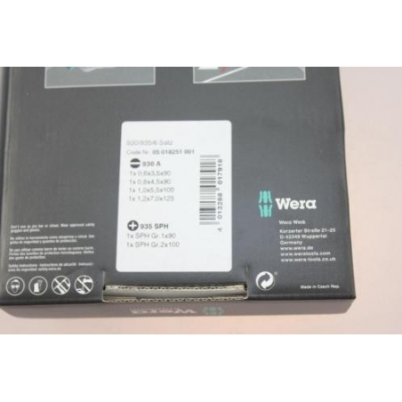 WERA 930/935/6 Schroevendraaiersset WERA 930/935/6 Schroevendraaiersset