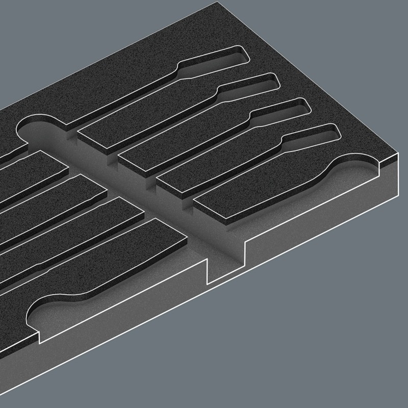 WERA 9831 Inlay met 6003 Joker Set 1, zonder gereedschap 05137331001 4013288225504