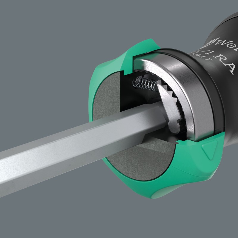 WERA Kraftform Kompakt 27 RA 1 Ratelhandgreep, 1/4", 7-delig 05051517001 4013288233974