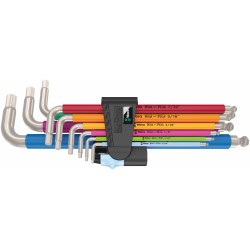 WERA Inbussleutelset RVS 3950/9 Multicolour Imperial 1 05022860001 4013288221360