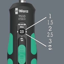 WERA 7510 Safe-Torque Speed (1-3Nm) draaimomentschroevendraaier 05075810001 4013288230669