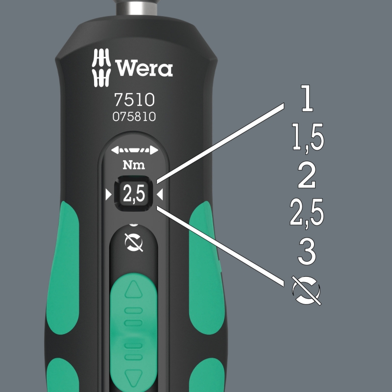 WERA 7510 Safe-Torque Speed (1-3Nm) draaimomentschroevendraaier 05075810001 4013288230669