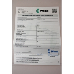 WERA instelbare momentschroevendraaier WERA instelbare momentschroevendraaier