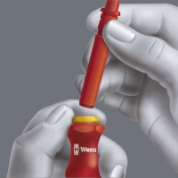 WERA PZ 2 Pozidriv kruiskop-kling Extra Slim Kraftform Kompakt VDE 65 iS WERA PZ 2 Pozidriv kruiskop-kling Extra Slim Kraftform Kompakt VDE 65 iS