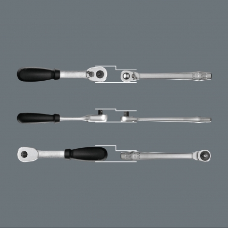 WERA Zyklop Metal-ratelset 8100 SA Switch 1/4" WERA Zyklop Metal-ratelset 8100 SA Switch 1/4"