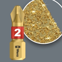 WERA Pozidriv PZ 1 Diamond Coated BDC / PZ 1 X 25 Kruis-bit WERA Pozidriv PZ 1 Diamond Coated BDC / PZ 1 X 25 Kruis-bit