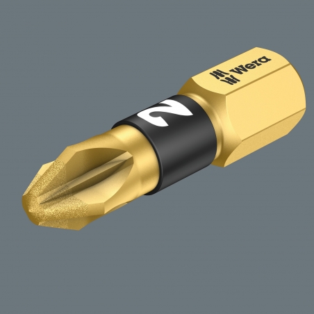 WERA Pozidriv PZ 2 Diamond Coated BDC / PZ 2 X 25 Kruis-bit WERA Pozidriv PZ 2 Diamond Coated BDC / PZ 2 X 25 Kruis-bit