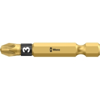WERA Pozidriv PZ 3 lang Diamond Coated BDC / PZ 3 X 50 Kruis-bit WERA Pozidriv PZ 3 lang Diamond Coated BDC / PZ 3 X 50 Kruis-bit