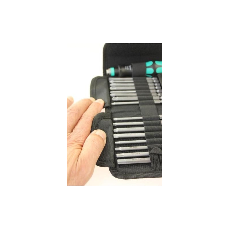 Tournevis à Cliquet Wera Kraftform Kompakt 60 – 17 Pièces Embouts Impériaux – Système Rapidaptor Changement Rapide