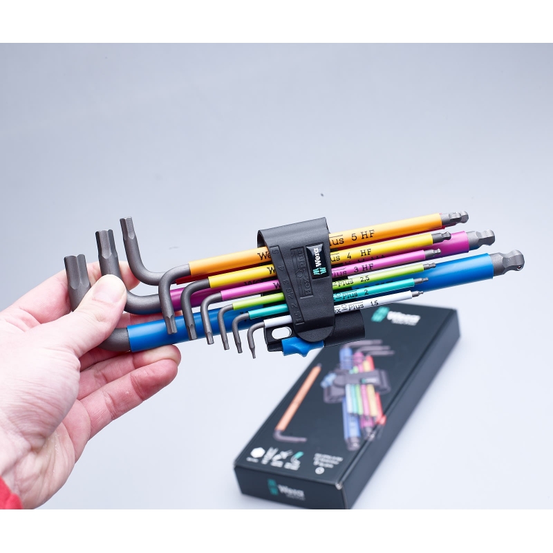 WERA 950 SPKL/9 SM HF Multicolour Stiftsleutelset, metrisch, BlackLaser WERA 950 SPKL/9 SM HF Multicolour Stiftsleutelset, metrisch, BlackLaser