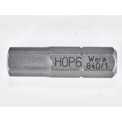 WERA Z Inbus-bits 6.0 mm  840/1 WERA Z Inbus-bits 6.0 mm  840/1