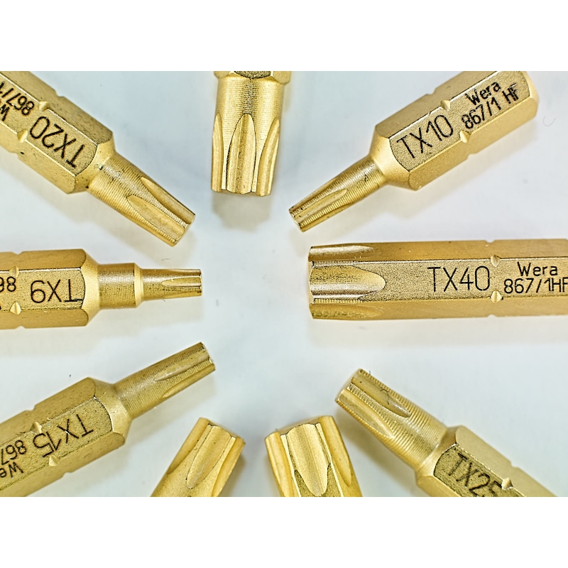 6x Torx TX27 Bits 25 Mm 1/4 Zoll Antrieb | Aus S2-Stahl Für Hohe Belastung