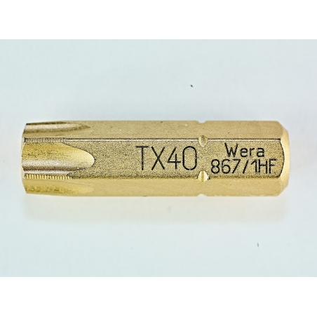 WERA TORX®HF TX40 867/1 vasthoudfunctie WERA TORX®HF TX40 867/1 vasthoudfunctie
