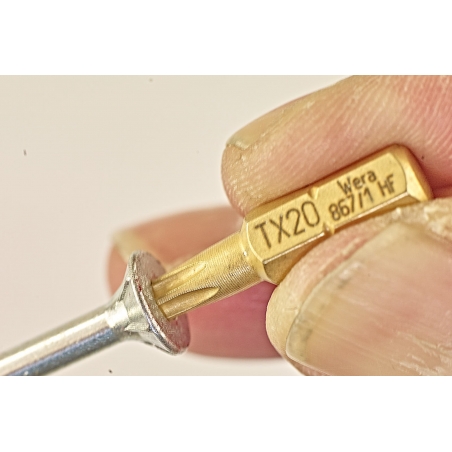 WERA TORX®HF TX20 867/1 vasthoudfunctie WERA TORX®HF TX20 867/1 vasthoudfunctie