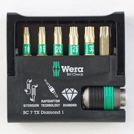 WERA Bit-Check Torx, BC 7 TX Diamond 1 WERA Bit-Check Torx, BC 7 TX Diamond 1