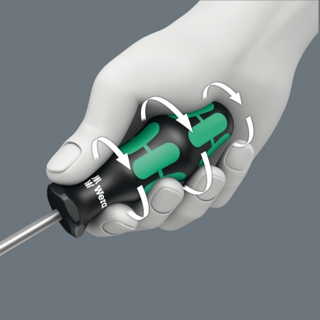 Wera 354 Tournevis Hexagonal Plus 2.0 X 75 Mm – Kraftform Ergonomique Anti-Roulis Hex-Plus
