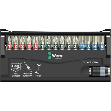 WERA Bit-check BC 30 Stainless 1, 30-delig