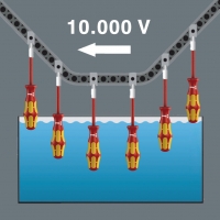 WERA Dop-schroevendraaier/buitenzeskant VDE Kraftform Plus- Series 100