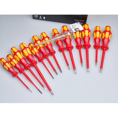 WERA VDE BIg Pack schroevendraaierset 14-delig WERA VDE BIg Pack schroevendraaierset 14-delig