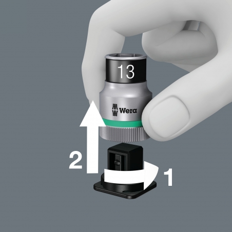 WERA BELT 1 ZYKLOP DOPPEN SET, MET VASTHOUDFUNCTIE, 1/4" -AANDRIJVING WERA BELT 1 ZYKLOP DOPPEN SET, MET VASTHOUDFUNCTIE, 1/4" -AANDRIJVING