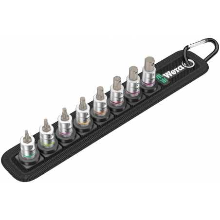 WERA BELT 2 ZYKLOP INBUSDOPPEN SET, MET VASTHOUDFUNCTIE, 1/4" -AANDRIJVING WERA BELT 2 ZYKLOP INBUSDOPPEN SET, MET VASTHOUDFUNCTIE, 1/4" -AANDRIJVING