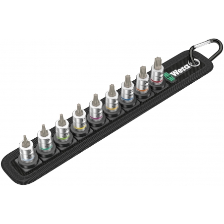 WERA  BELT 3 TORX® HF ZYKLOP BITDOPPEN SET TORX®, MET VASTHOUDFUNCTIE,  1/4" -AANDRIJVING