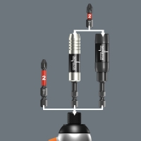 WERA Pozidriv PZ 2 IMPAKTOR 855/1 Bit-Box 15 stuks